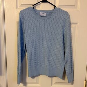 Old Navy Sky Blue Cable Knit Sweater